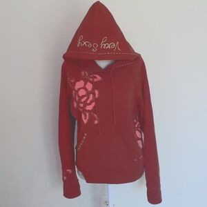 % Victoria's Secret Moda rose cutout Very Sexy Hoodie
